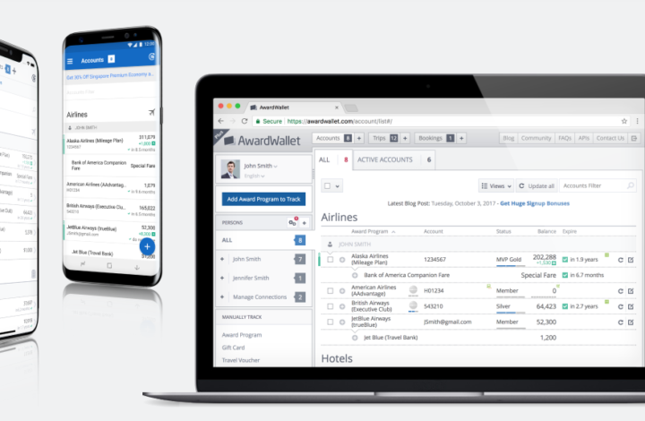 Organiza tus millas con Award Wallet