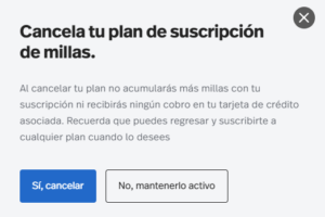 Cancelar Club LifeMiles